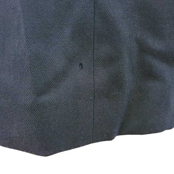 Vintage Navy Blue Wool Blazer Gold Buttons FOR UPCYCLING Womens Size 8  DH854 - Picture 9 of 12